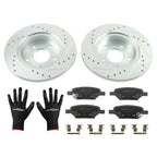 Set of 2 Rear Brake Rotors + Ceramic Pads for Chevrolet HHR (2008–2010) S-55094 P-1033