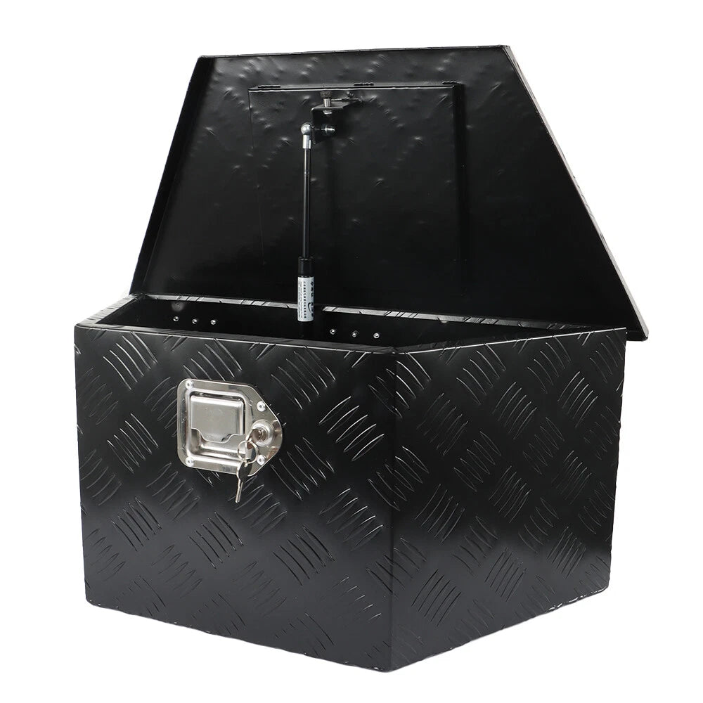26" Aluminum Trailer Tool Storage Box with 2 Keys for Universal