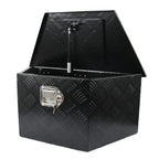 26" Aluminum Trailer Tool Storage Box with 2 Keys for Universal