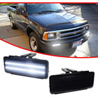 Smoked Lens Switchback LED Signal Lights for Chevy S10 Blazer GMC Sonoma
