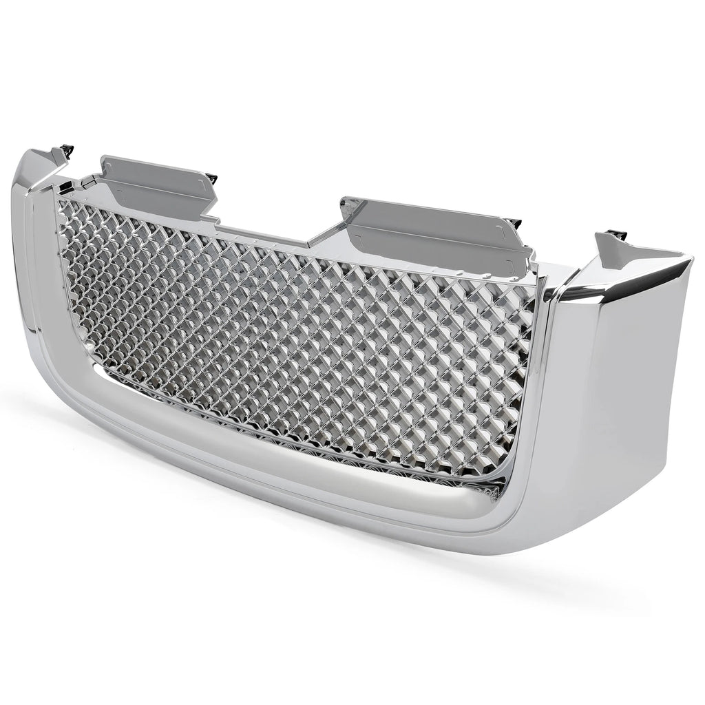 Chrome Luxury Mesh Front Upper Hood Bumper Grille for GMC Envoy (2002–2008)