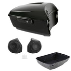 6.5" Black King Trunk Luggage Speakers for Harley Touring Road Glide (2014–2026)