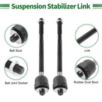 6X Front Suspension Kit Inner Outer Tie Rod Ends with Boots for Ford F-150 