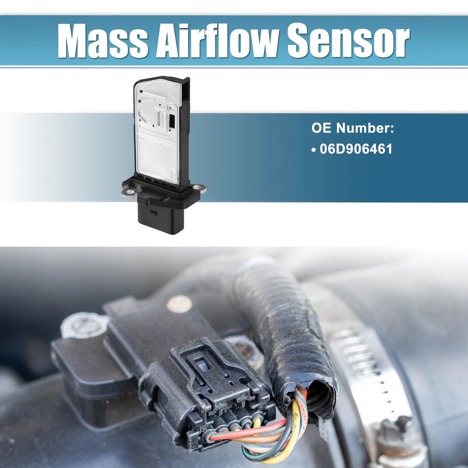 Mass Air Flow Sensor 06D906461 for Audi A4 2.0L (2002–2008)