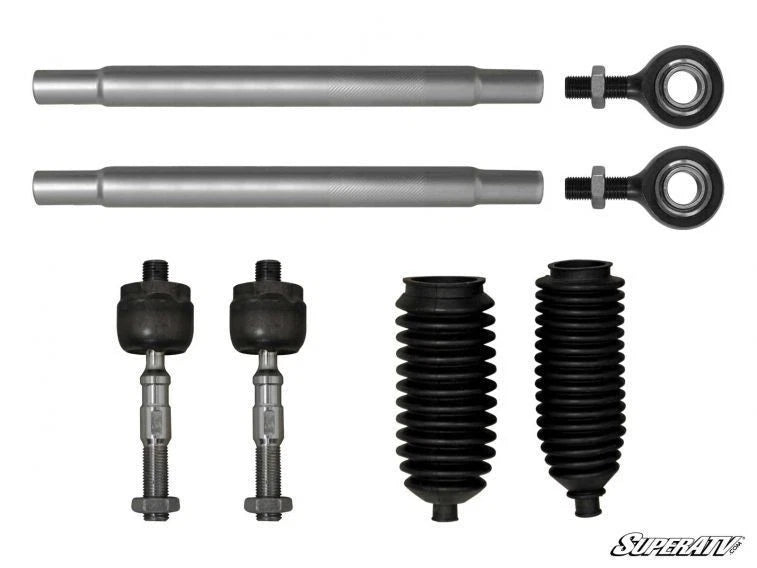 SuperATV Heavy Duty Tie Rod Kit for Polaris RZR S 800 / RZR 4 800 (2008–2014)