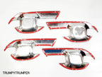 Chrome Door Handle Cover Insert Bowl Trim for Isuzu D-Max Ute (2020-2021)