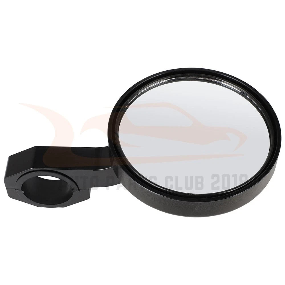 Pair of Round Aluminum Side Rear View Mirrors for Polaris RZR (Universal)