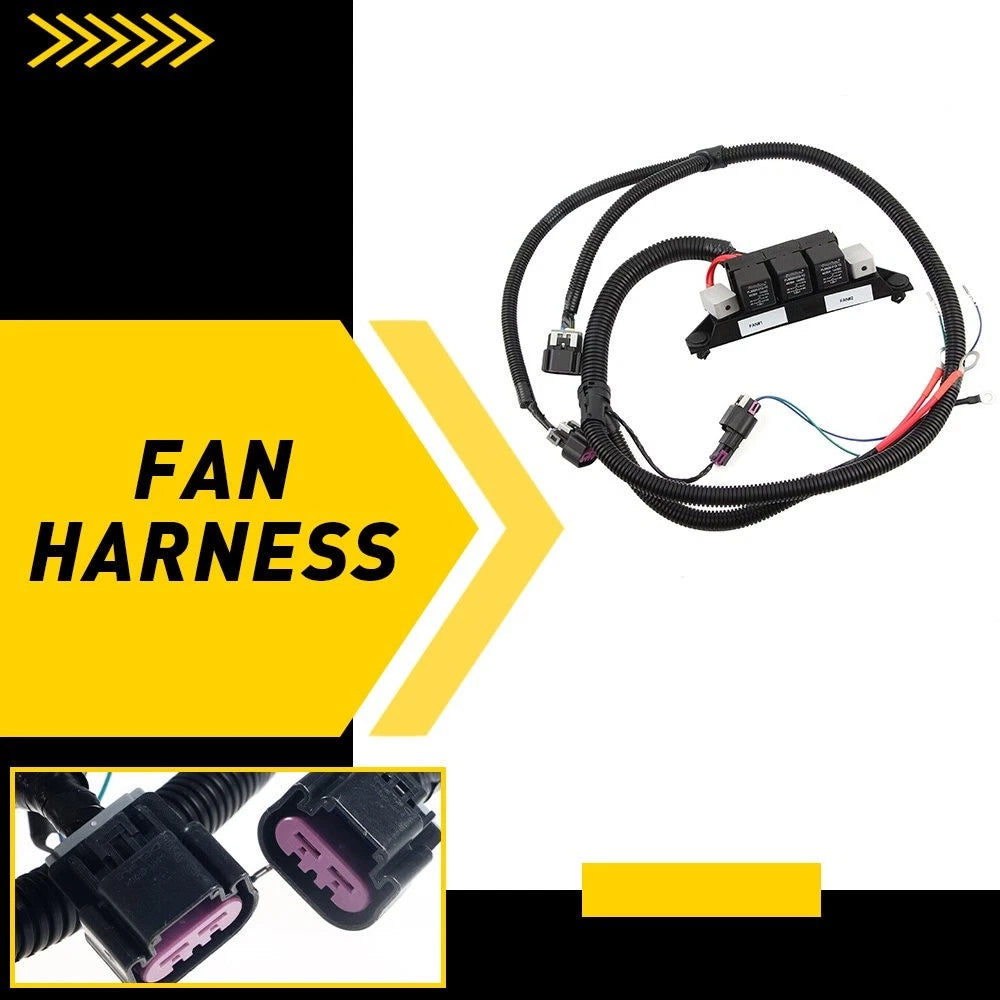 1X Electric Fan Harness for Silverado Tahoe Sierra Yukon (2007–2014)
