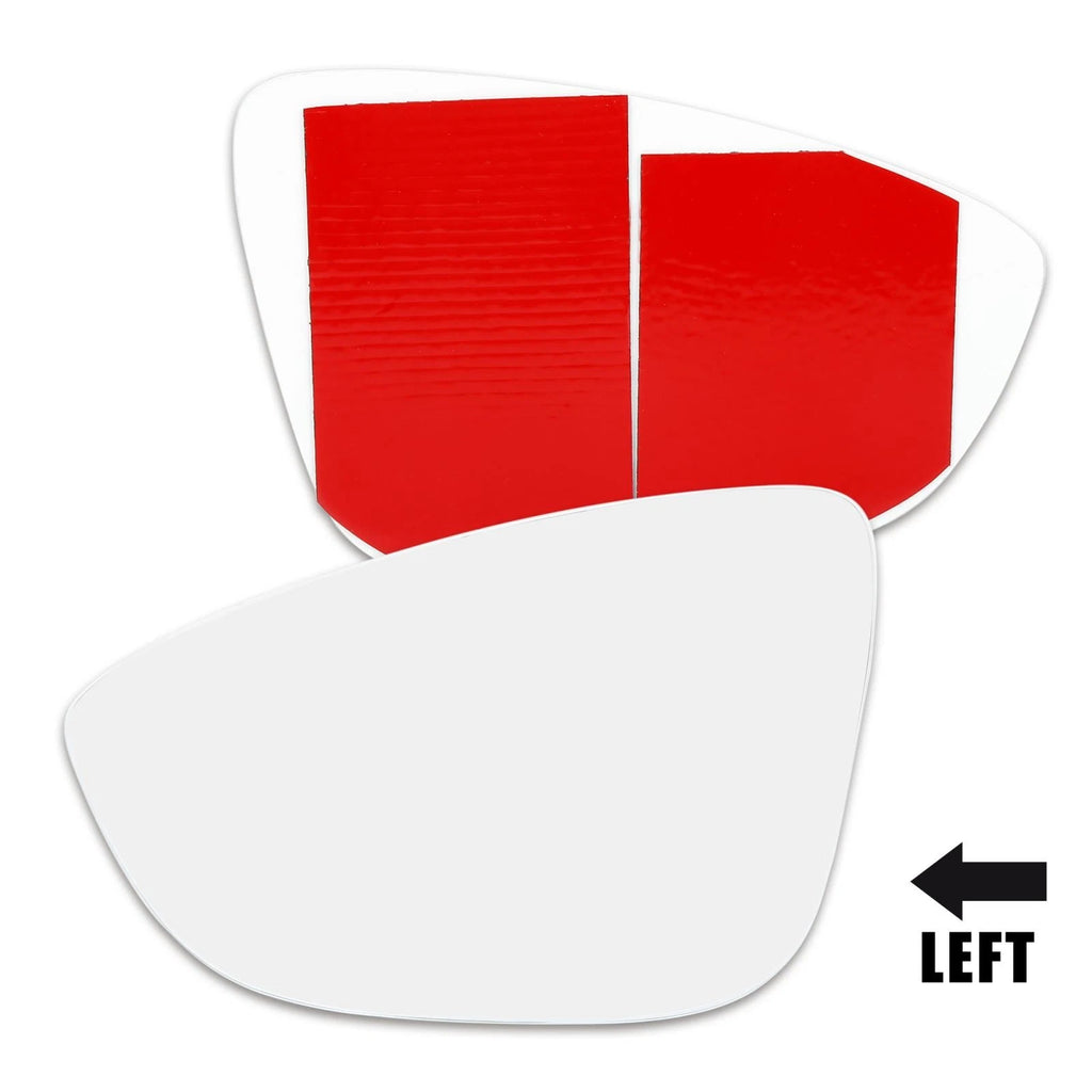 Mirror Glass Left Driver Side for Volkswagen CC (2009–2017)