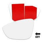 Mirror Glass Left Driver Side for Volkswagen CC (2009–2017)