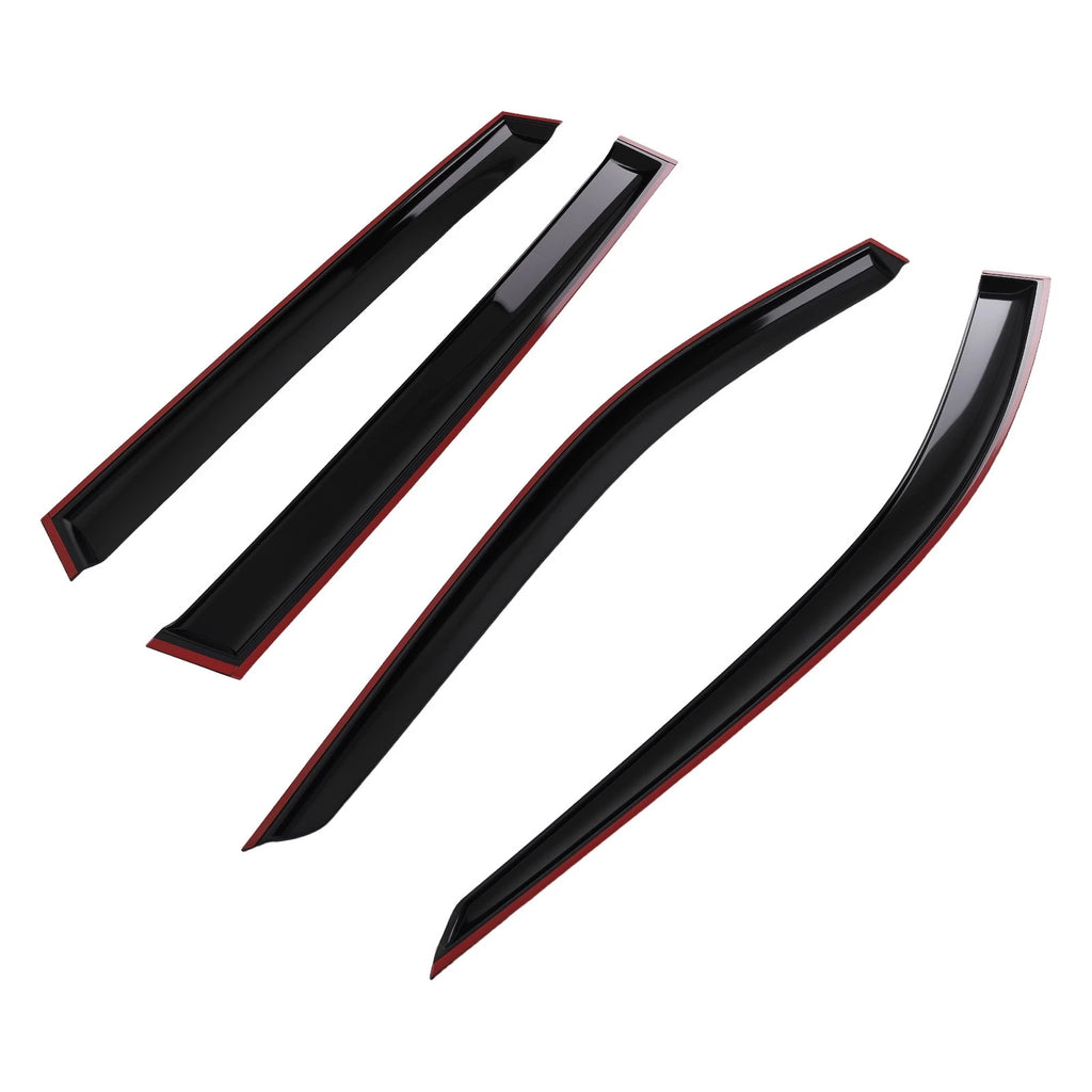 Window Visor Vent Rain Guards for Toyota RAV4 (2019–2024) Black
