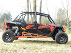 SuperATV Rock Slider Nerf Bars for Polaris RZR XP 4 1000 (2014–2023) - Orange