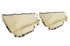 Set of 4 Door Panel Leather Covers for Toyota Camry (2007–2011) Beige