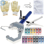 Hydraulic A/C Hose Crimping Tool Set with 7 Dies for Make Model