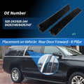 Rear Door B Pillar Trim Mould Panel Pair for Chevrolet Suburban (2015–2018)