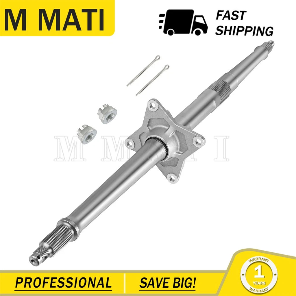 Rear Wheel Axle Shaft W/Nuts for Honda TRX450R TRX450 Sportrax 450 (2004–2014)