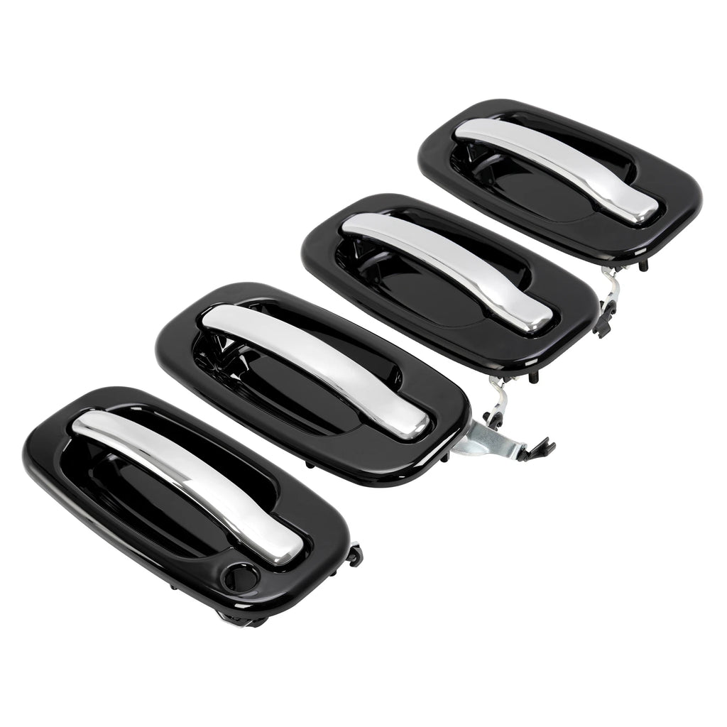 Set of 4 Outer Exterior Door Handles for Chevy Silverado GMC 1999–2006