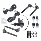 Set of 11 Front Tie Rods, Pitman, Idler Arm, Sway Bar for Chevrolet Tahoe (1995–2000)
