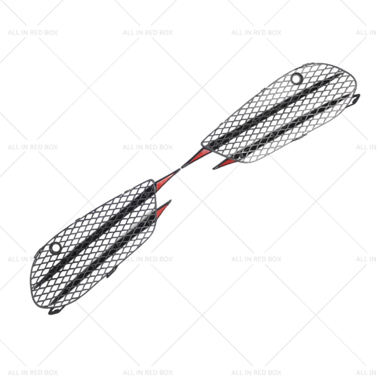 Pair Front Bumper Fog Lamp Grille for Mercedes-Benz C-Class W205 (2015–2018)