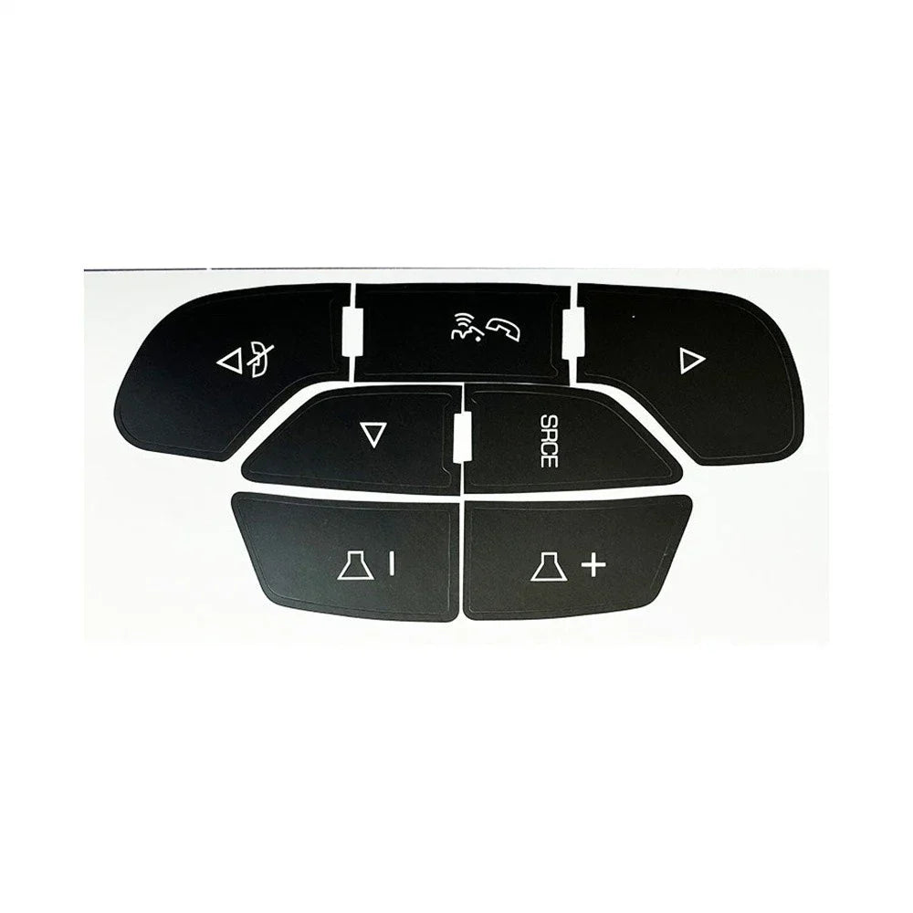 Steering Wheel Navigation Radio Button Sticker for Cadillac Chevy Tahoe Suburban (2007-2014)