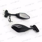Matte Black LED Turn Signal Mirror for Hayabusa (1999–2013) / ZX6R 636 ZX6RR (1998–2004)