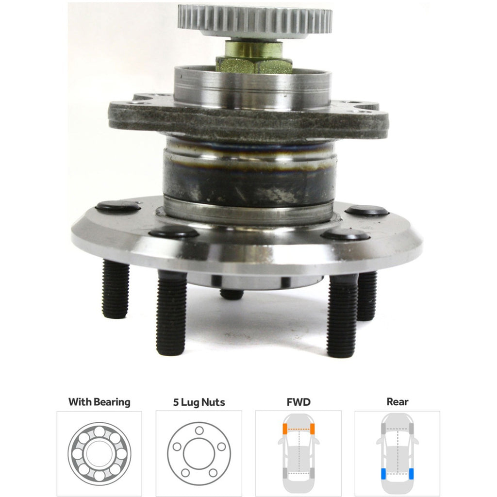 Wheel Hubs for Hyundai XG350 (2002–2005) Rear Left Right with Bearing & ABS