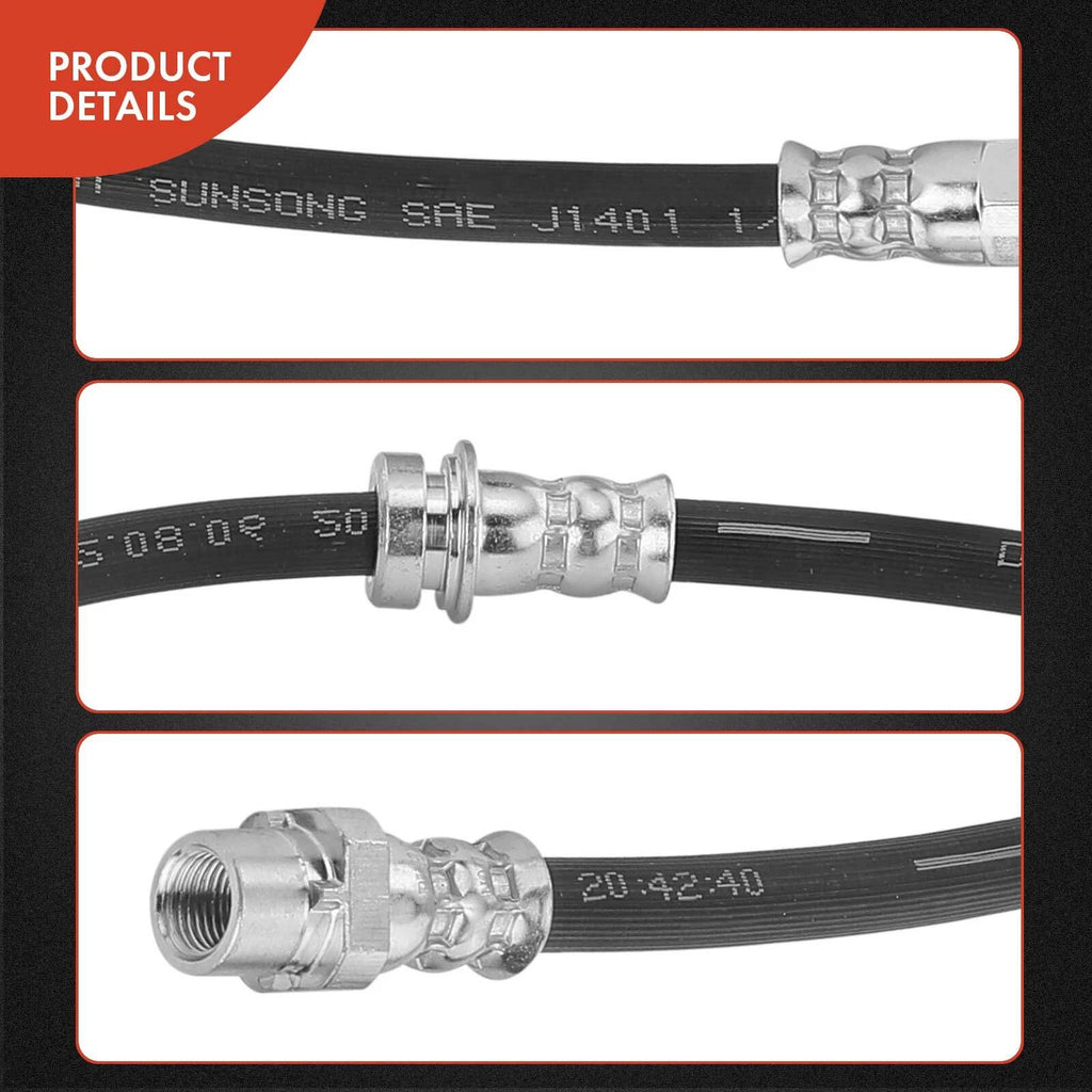Rear Outer Brake Hydraulic Hose for BMW X5 X6 (2007–2019) Turbo