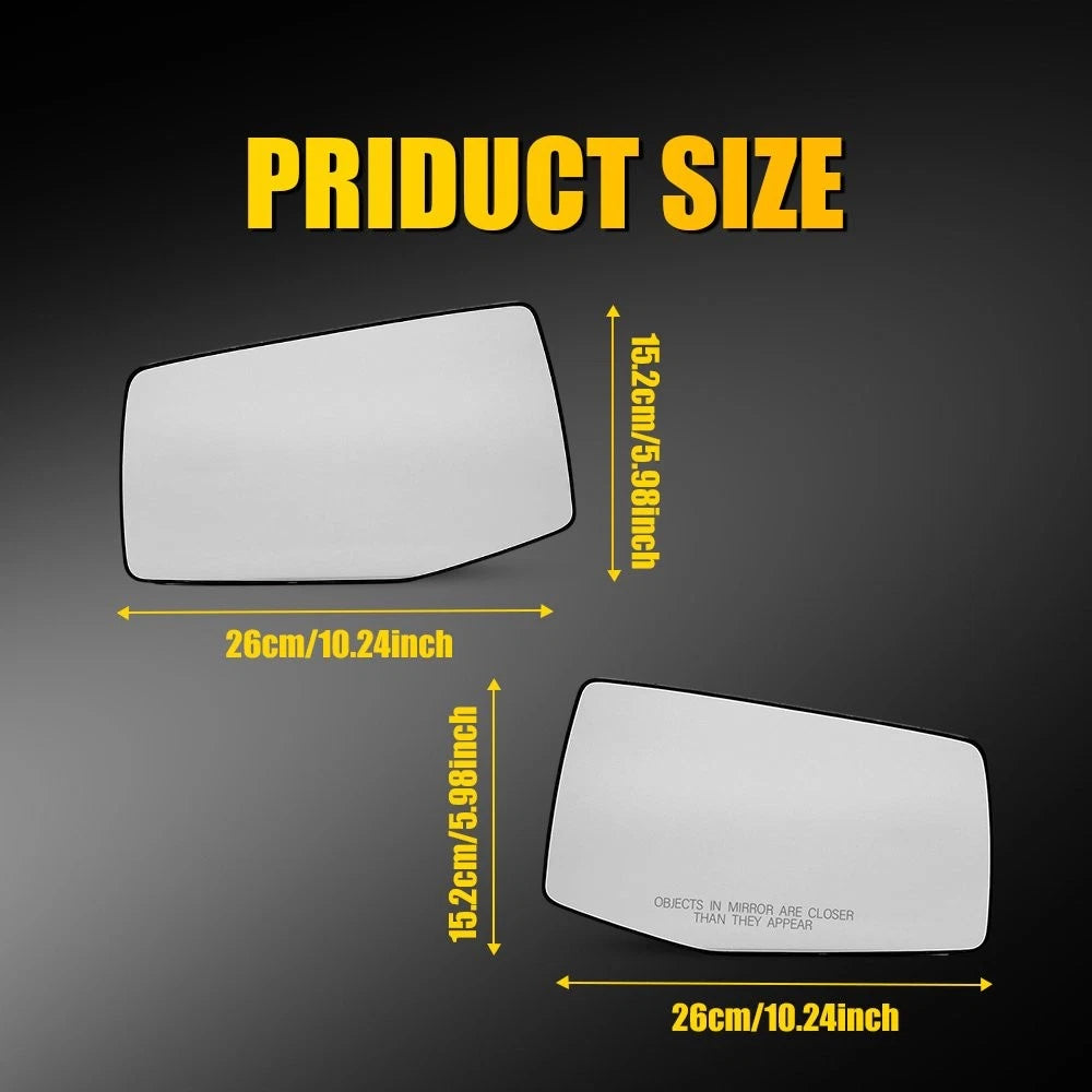 Power Heated Side Mirror Glass for GMC Sierra 1500 2500 3500 HD (2019–2024)