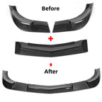 Front Lip Splitter for Corvette C6 (2005–2013) ZR1 Style Carbon Fiber Look