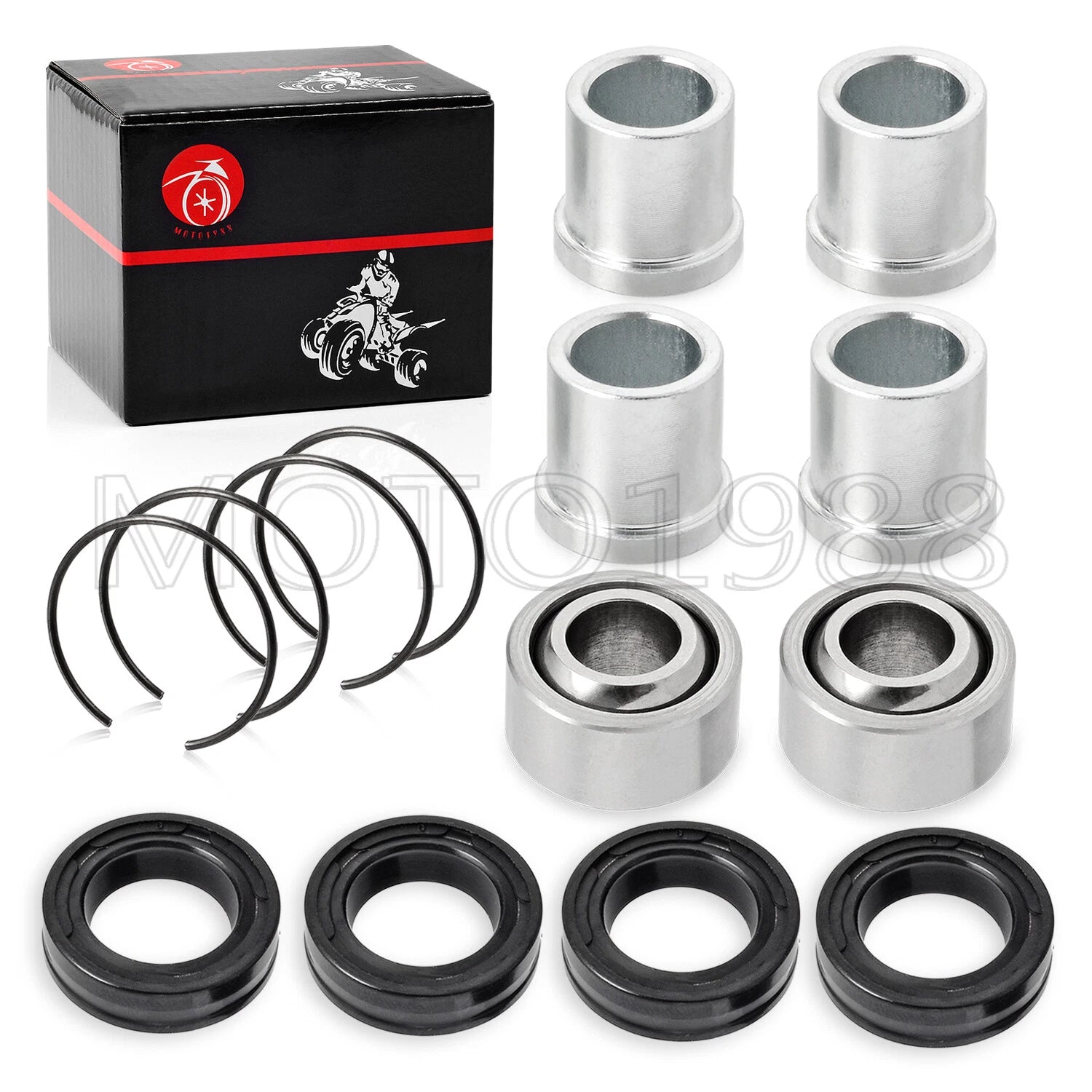 Set of 4 A-Arm Bushings for Honda FourTrax 250 TRX250X (1987–1992)