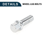 10 Pcs M14x1.5mm Ball Seat Wheel Lug Bolt 35mm Shank for Volkswagen Audi 