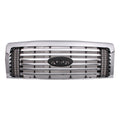 Replacement Chrome Plastic Front Grille For 2010-2012 Ford Pickup Ford Lightduty