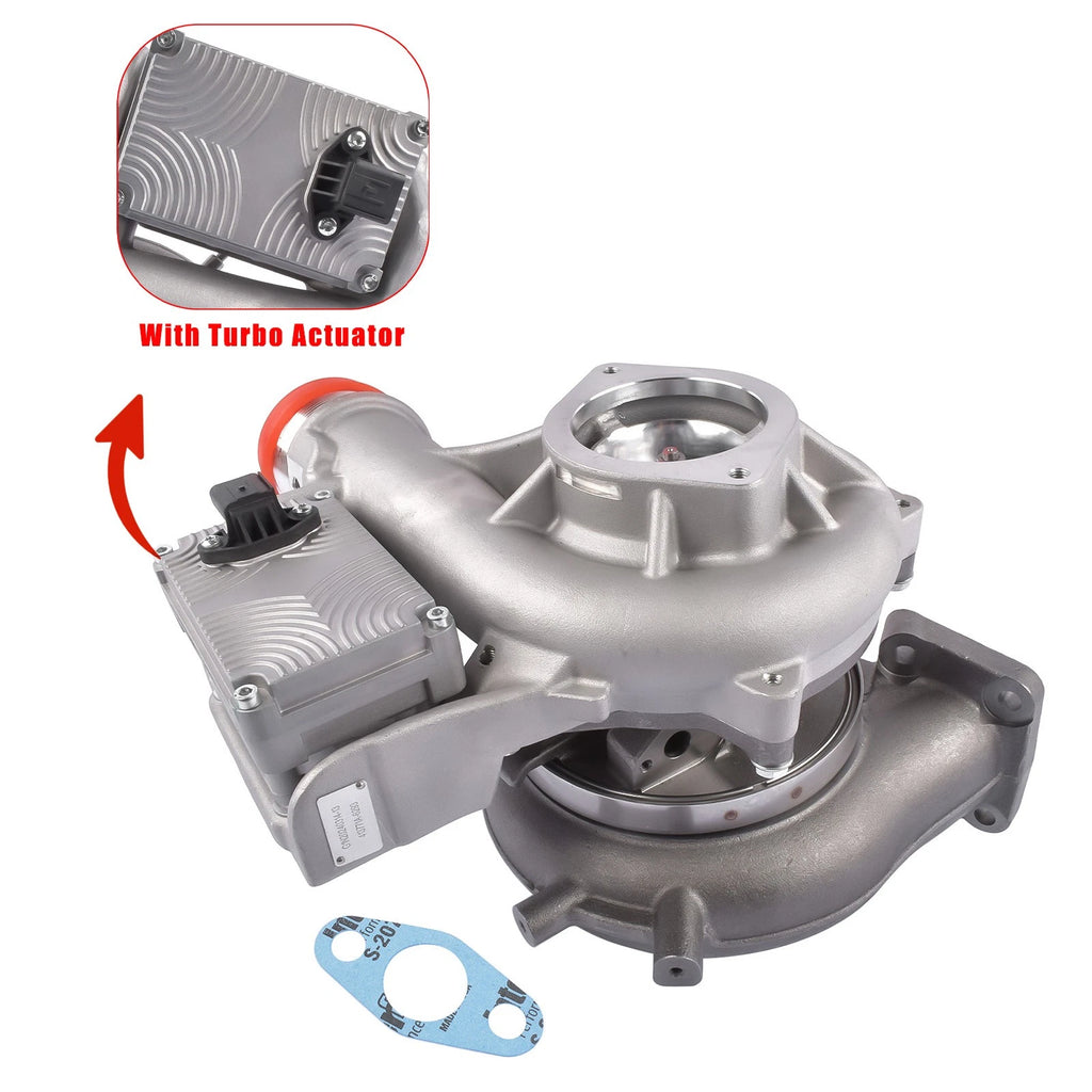 Turbocharger with Actuator for GMC Sierra Silverado 2500 3500 HD (2017–2021)