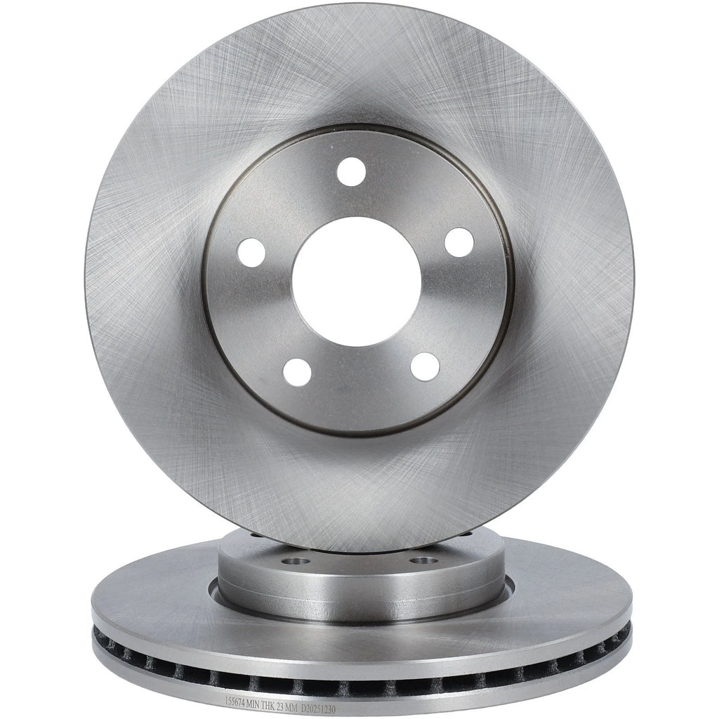 Vented Front Disc Brake Rotors for Ford Focus (2013–2018) & Volvo C30 (2012–2013)