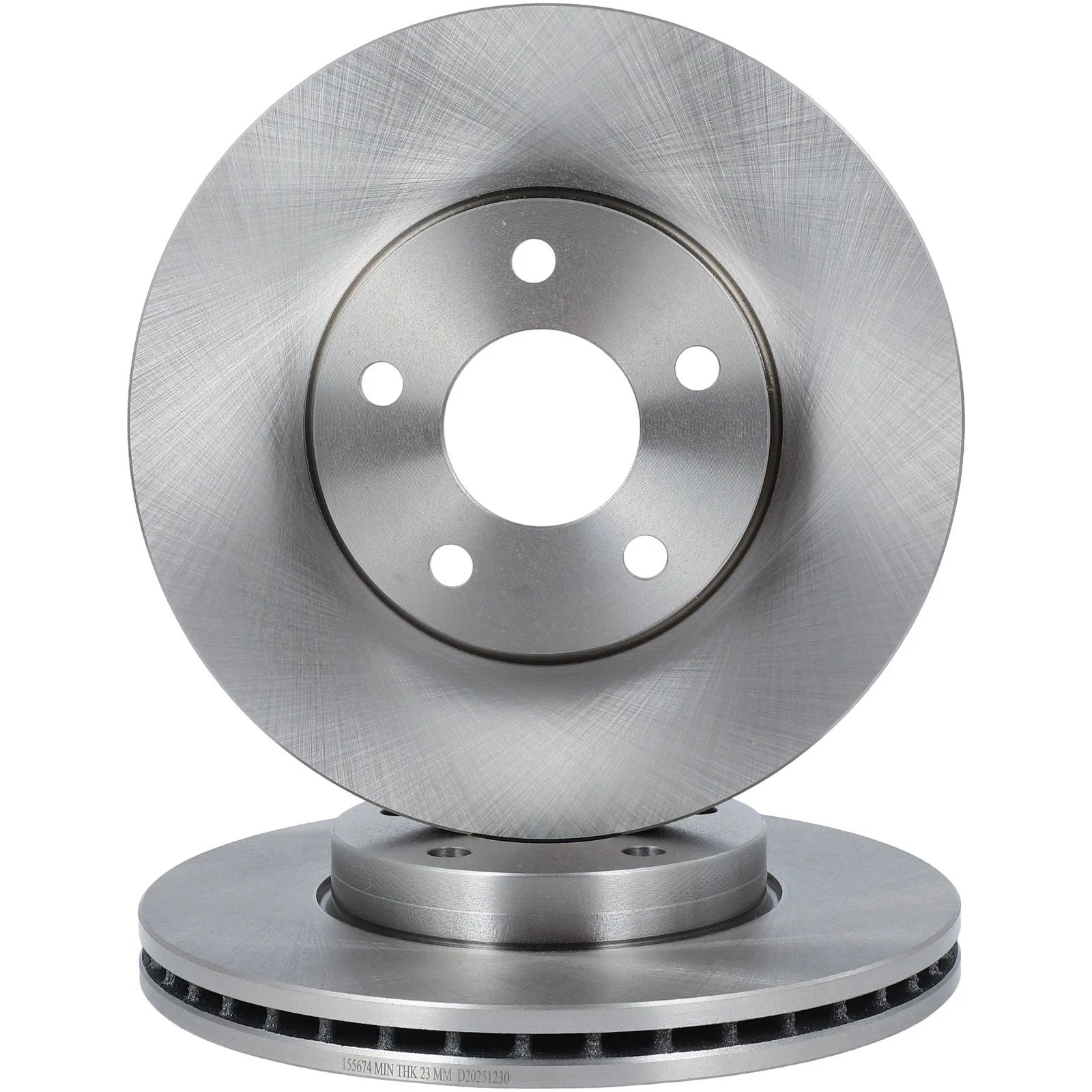 Vented Front Disc Brake Rotors for Ford Focus (2013–2018) & Volvo C30 (2012–2013)