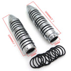 Rubber Hand Grips for Harley Fat Boy, Honda VTX 1800, Suzuki Marauder 1600