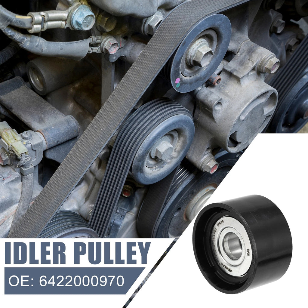 Drive Belt Idler Pulley Crank Pulley for Mercedes-Benz (6422000970, 6422001070)