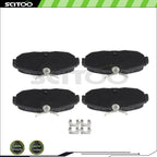 Rear Metallic Brake Pads for Ford Mustang V6/V8 (2005–2010)