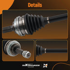 Set of 2 CV Joint Axle Shaft Assemblies for Toyota Camry Solara (1999–2003)