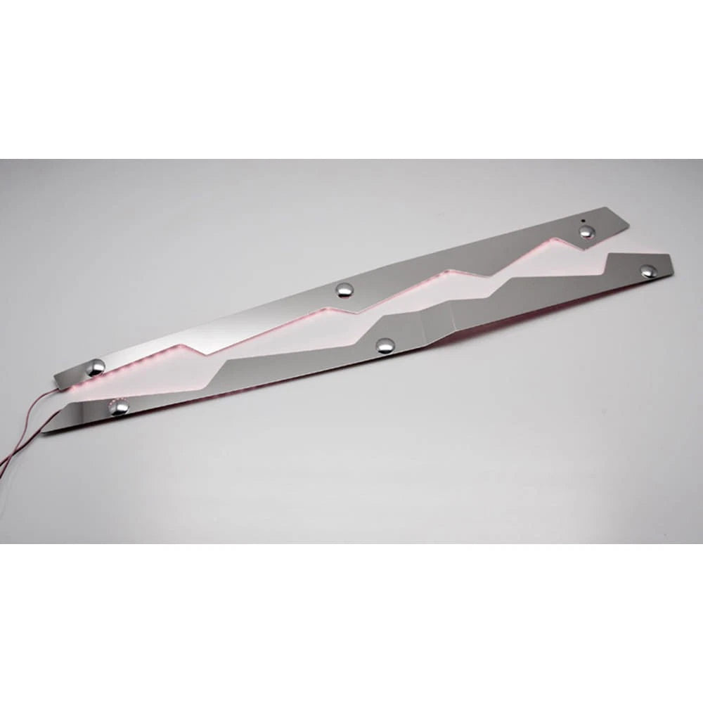 Polished Stainless Steel Fender Caps w/White LED for 2014-2019 Corvette Stingray