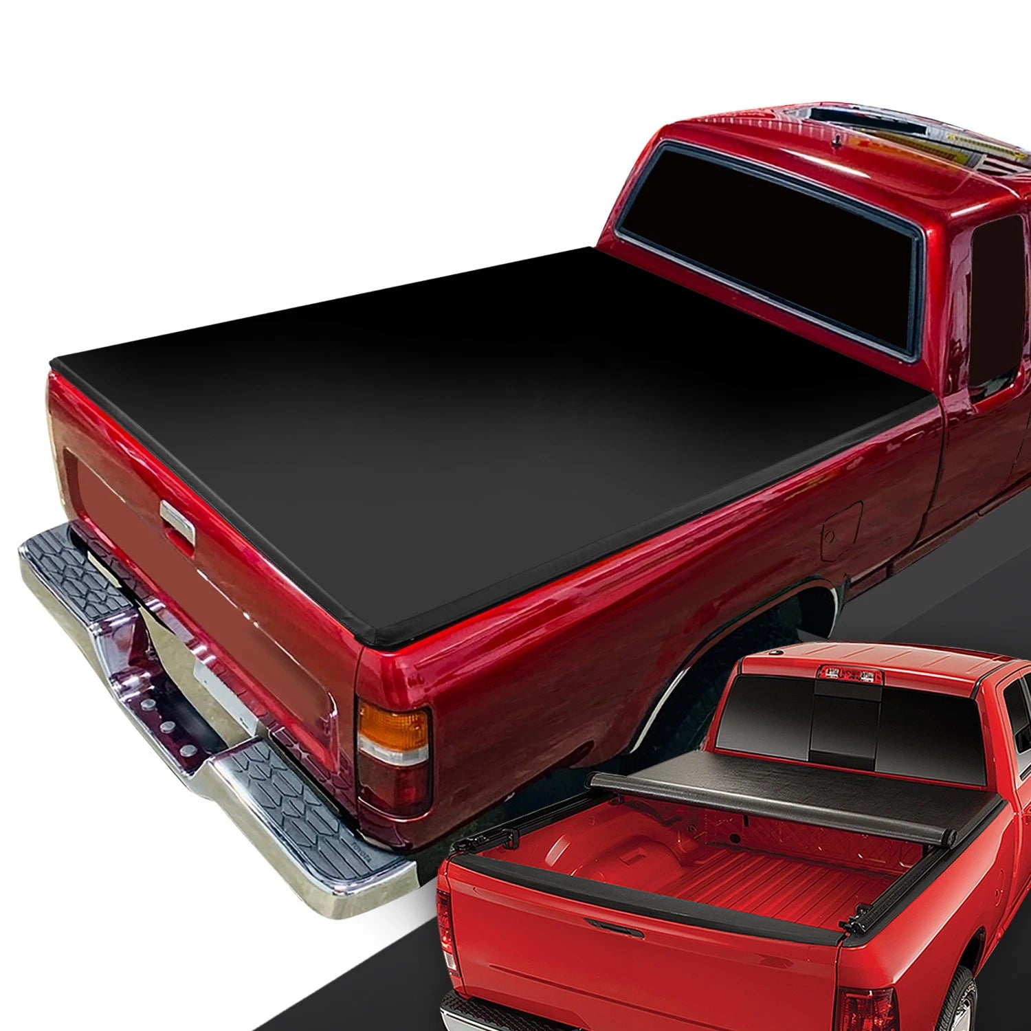 Vinyl Soft Roll Up Tonneau Cover for Toyota Pickup Tacoma (1989–2004)