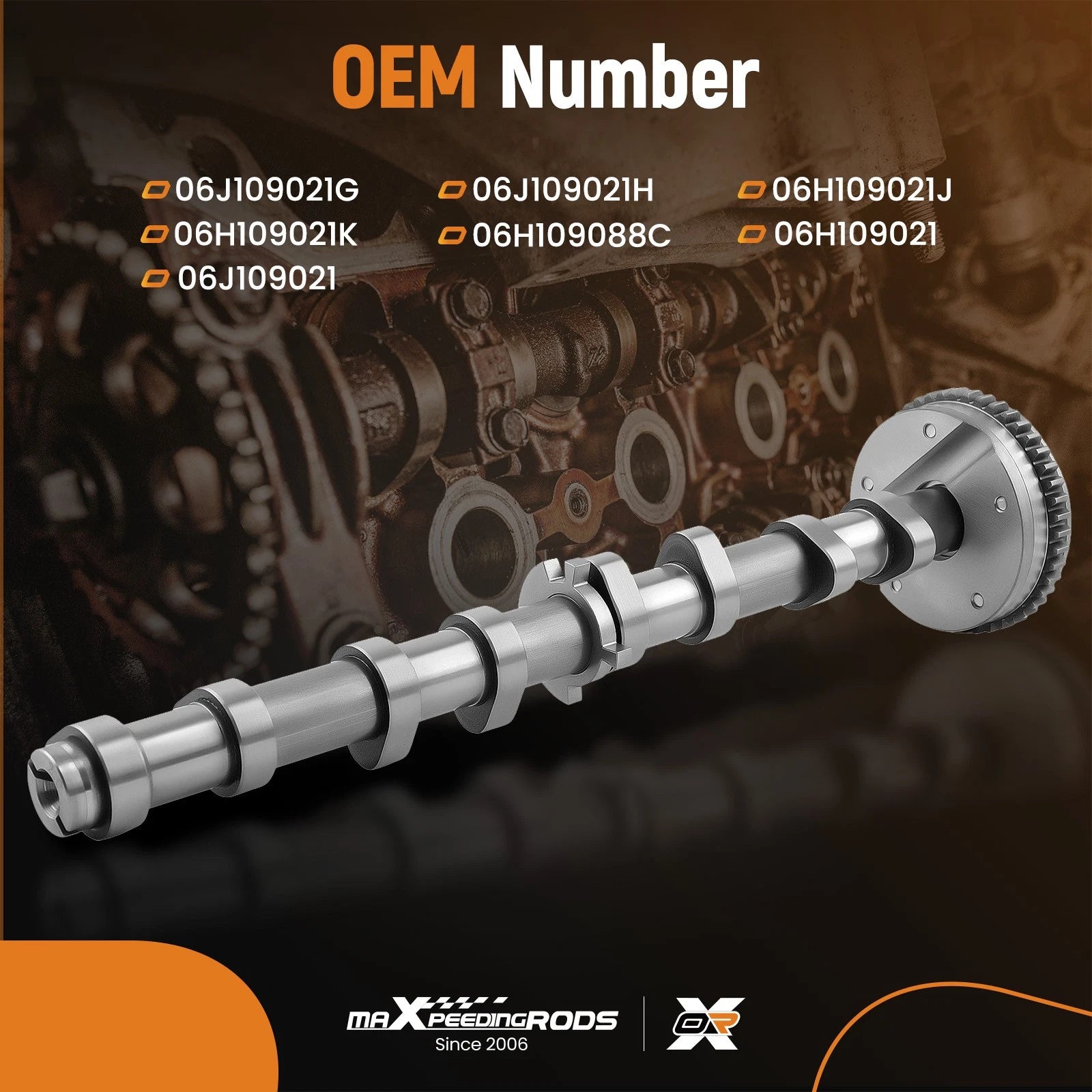 Intake Camshaft for Volkswagen Beetle, CC, Eos, GTI, Jetta, Passat, Tiguan (2006–2021)