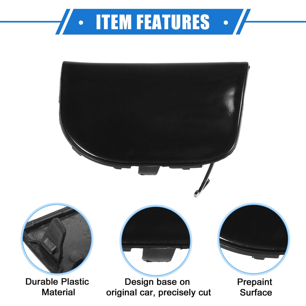 Front Left Tow Hook Cover for Toyota Prius XW30 (2012–2015) Black