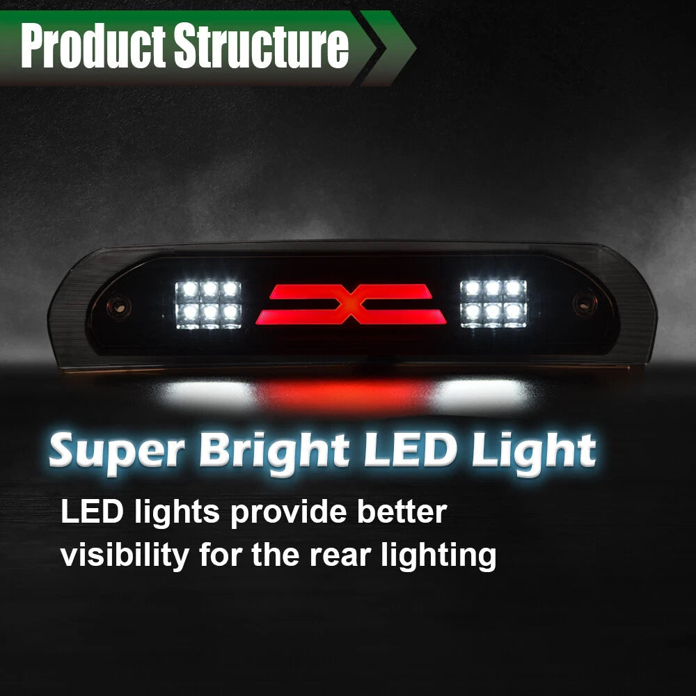 Smoked LED 3rd Tail Light for Dodge Ram 1500 2500 3500 (2002–2009)