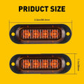 16pcs LED Rear Side Marker Lights for RV Truck Trailer (Amber)