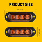 16pcs LED Rear Side Marker Lights for RV Truck Trailer (Amber)