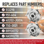 Front Wheel Hub & Bearing Assembly for Nissan Rogue Sentra (2008–2013)