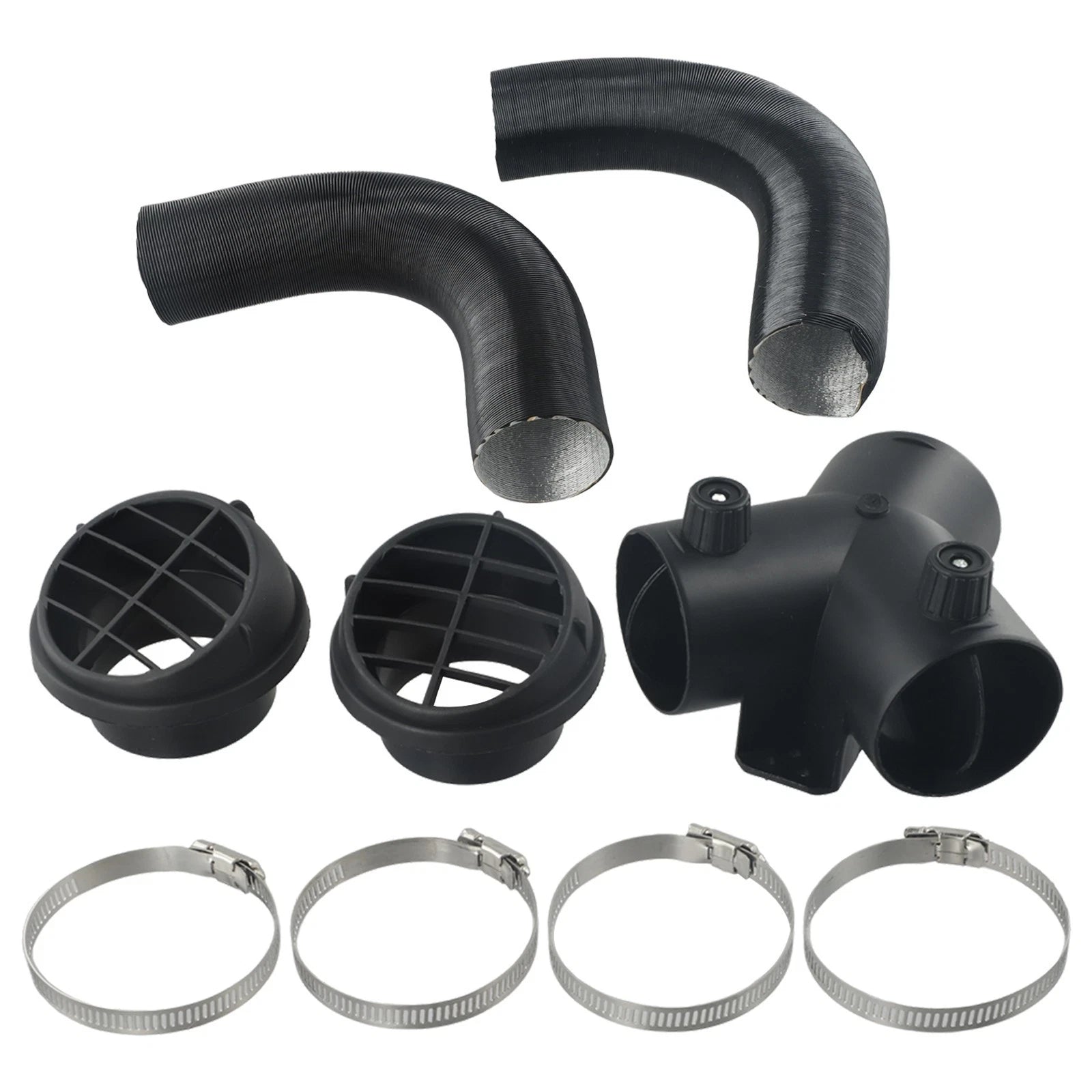 60mm Pipe Ducting Y Piece + Warm Air Outlet Vent for Diesel Heater