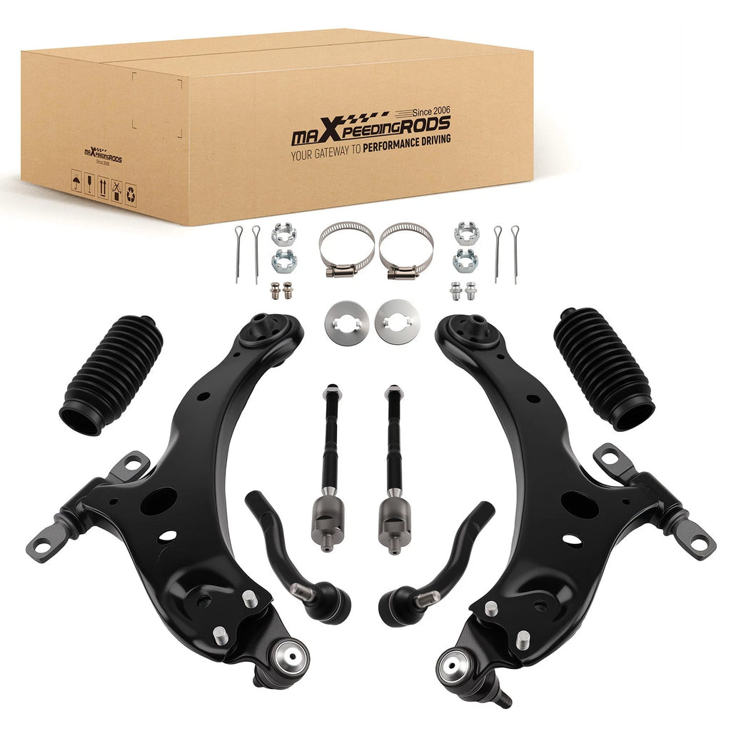 10pcs Front Lower Control Arm & Tie Rod End Boots for Lexus ES330, Camry (2004–2006)