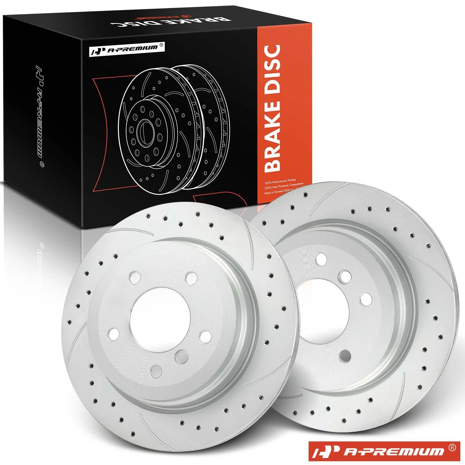 Drilled Brake Rotors for BMW 325xi 2006, 328i/328xi 2007–2013